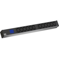 Bachmann BN0500 19" PDU 1U 12x C13 power measurement, earthing contact connection