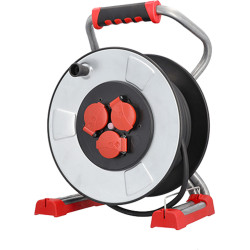 Bachmann professional cable reel IronCoat 3xCEE7/3 H07RN-F 3G1,5mm² 25m
