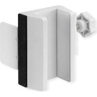Value Clamp-On Power Strip Holder, Desk Leg Mount, white