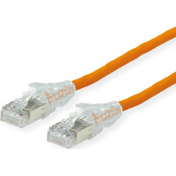 Dätwyler DÄTWYLER Patchkabel Kat.6A (Class EA) S/FTP, CU 7702 flex LSOH, AMP v2, orange, 1 m