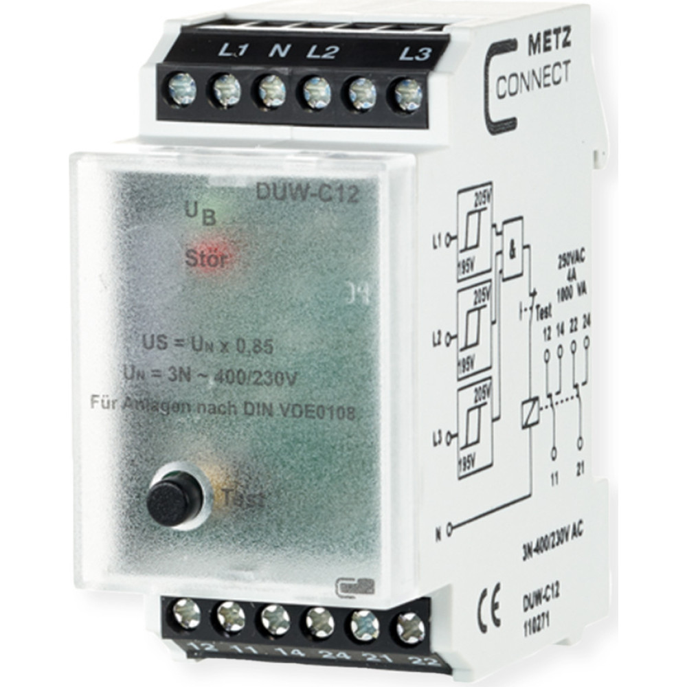 Metz Connect DUW-C12 Dreiphasen-Überwachungsrelais
