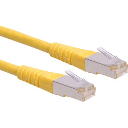 Roline S/FTP (PiMF) Patch Cord Cat.6, yellow 1.0m