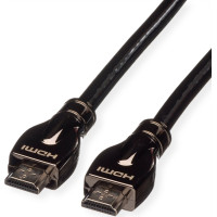 ROLINE HDMI Ultra HD Cable + Ethernet, M/M, black, 10 m