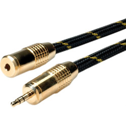 Roline GOLD 3.5mm Audio Extension Cable, M/F, 2.5 m