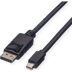 Roline Green DisplayPort Cable, DP - Mini DP, TPE, M/M, black, 2 m