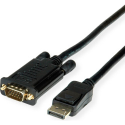 Value Cable DisplayPort - VGA, M / M, black, 1.5 m