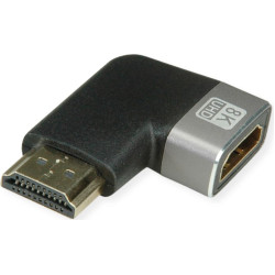 Roline 8K HDMI Adapter, M/F, 90° angled