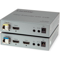 Roline KVM Extender over Fiber Optic, HDMI 4K, USB, 20 km