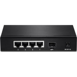Trendnet Switch  4 Port Gbit Lüfterlos QoS Metall