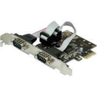 Value PCI-Express Adapter, 2x Serial RS232 D-Sub 9 Ports