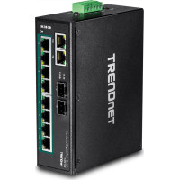 Trendnet Industrie Switch 10Port Gbit PoE+ Metall