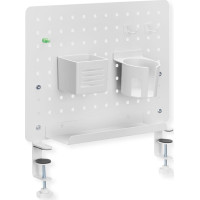 Clamp Mount Pegboard, white, Value