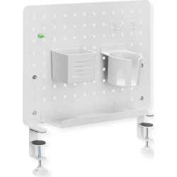 Value Clamp Mount Pegboard, white