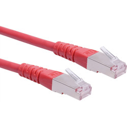 Roline S/FTP (PiMF) Patch Cord, Cat.6 (Class E), red, 5 m