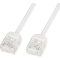 Roline UTP Data Center Patch Cord Cat.6A (Class EA), LSOH, Slim, Ultra Short Connector, white, 1.5 m