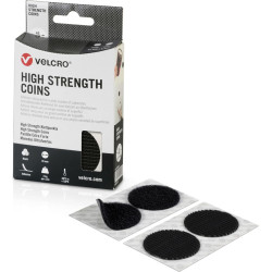 Velcro ® High Strength Fastener 6 Hakenpunkte 6 Flauschpunkte, Haken & Flausch, DM 45mm schwarz
