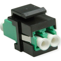 Roline Fiber Optic Keystone Jack, LC/LC Duplex, Singlemode, OS2, APC