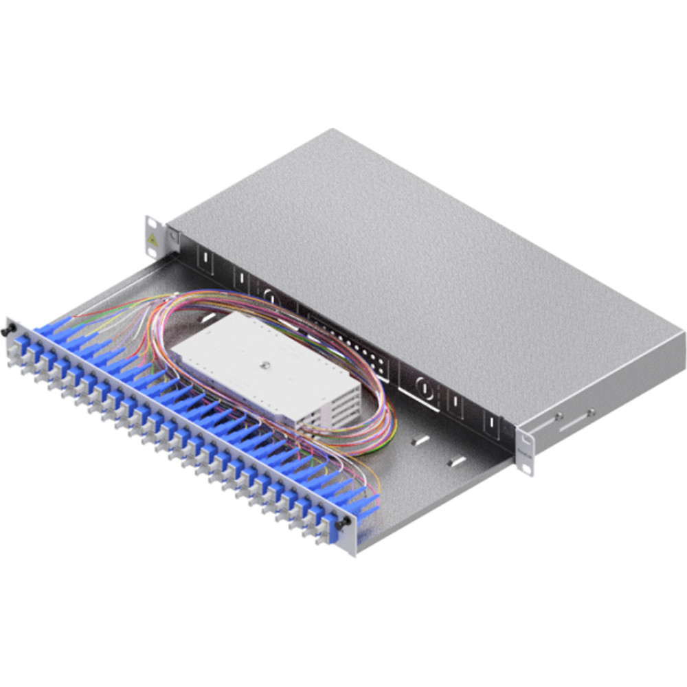 Easylan FO Splice Housing, Grade C 19" 1U, 24 Ports, 24x SC-Duplex, OS2