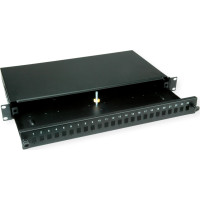 Value 19" splice box empty 1U, extendable, 24x SC-DX