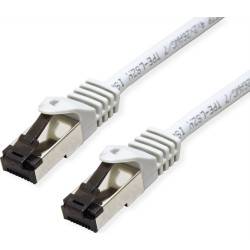 Value S/FTP Patch Cord Cat.8 (Class I), stranded, LSOH, grey, 3 m