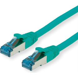 Value S/FTP Patch Cord Cat.6A (Class EA), green, 0.15 m