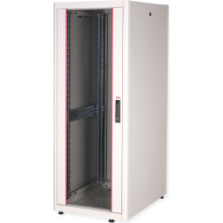 Roline 19-inch network cabinet Basic 32 U, 600x800 WxD glass door grey