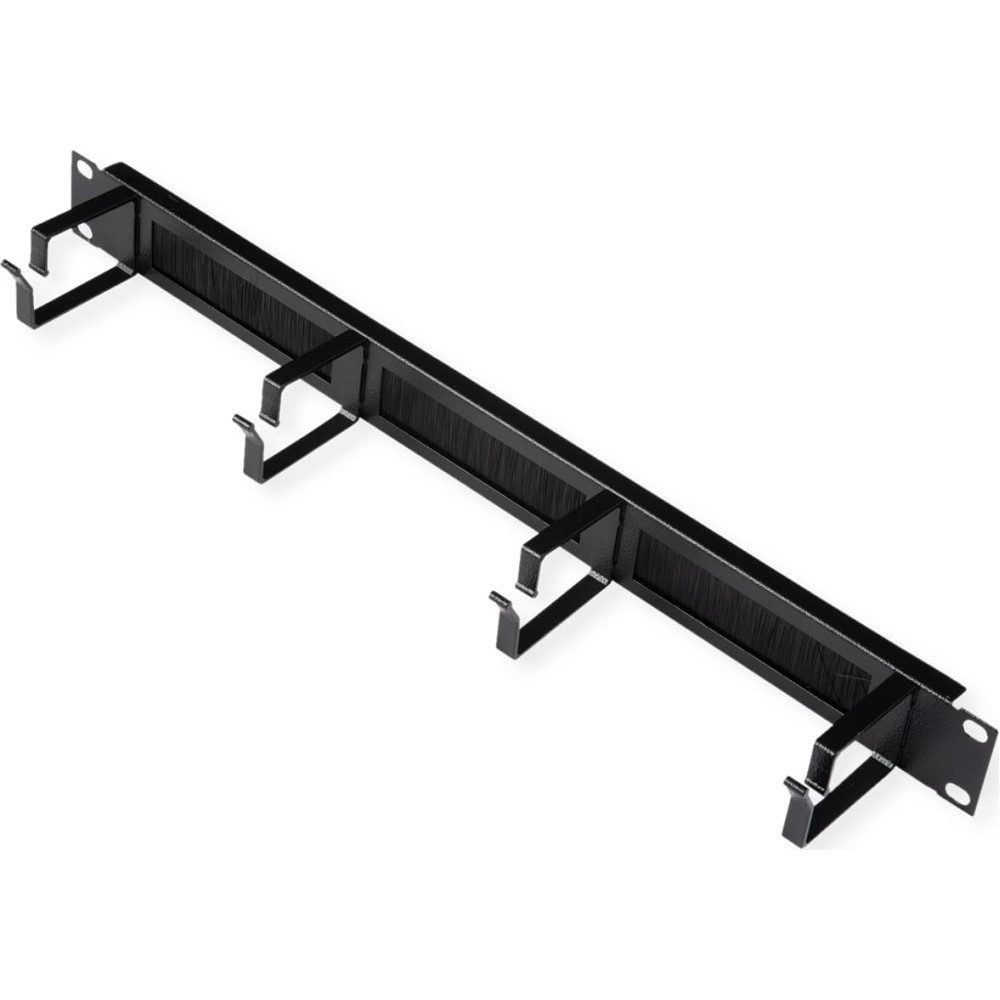 Roline 19-inch patch panel 1U, with brush strip 44x60mm black