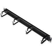 Roline 19-inch patch panel 1U, with brush strip 44x60mm black