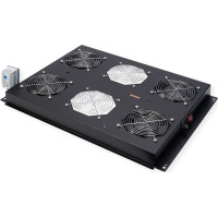 Roline 19-inch roof-mounted fan unit 4 fans, Thermostat black