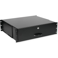 Roline 19-inch keyboard drawer 3 U, 400 T lockable black