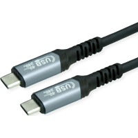 VALUE Cable USB4 Gen3x2, with Emark, C–C, M/M, 240W, black, 0.5 m