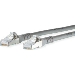 Metz Connect Patchkabel Cat.6A AWG 26, LSOH, grau, 0,3 m