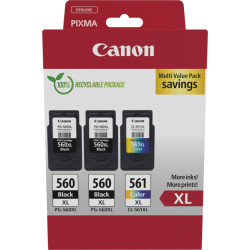 Canon 3712C009 ink cartridge 3 pc(s) Original High (XL) Yield Black, Cyan, Magenta, Yellow