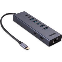 Lindy DST-Mini Duo, USB C Laptop Mini Dock 2x 4K HDMI