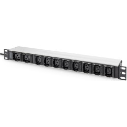Digitus Socket Strip with Aluminum Profile, 10-way, 2 m cable IEC C20 plug