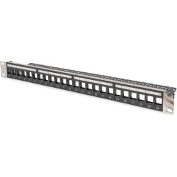 Digitus Modular Patch Panel for Keystone Jack 1U Rack Mount - Unloaded