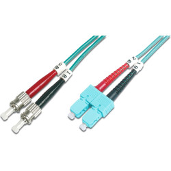 Digitus Fiber Optic Multimode Patch Cord, OM 3, ST / SC