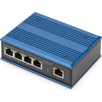 Digitus 4 Port Gigabit Network PoE Switch, Industrial, Unmanaged, 1 RJ45 Uplink