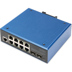 Digitus Industrial 8+2 port L2 managed Gigabit Ethernet PoE switch