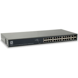 Level One LevelOne GEP-2651 tīkla pārslēgs Vadīts L3 Gigabit Ethernet (10/100/1000) Power over Ethernet (PoE) Melns