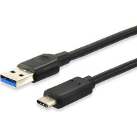Equip USB Kabel 3.2 A -> C       St/St  1.00m 3A/20V      sw Polybeutel