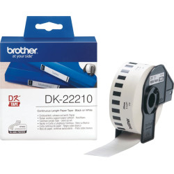 Brother DK-22210 marķēšanas lenta Melns uz balta