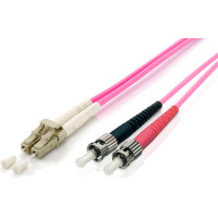 Equip LWL Patchkabel LC->ST  5.00m Multimode Duplex OM4   vi Polybeutel