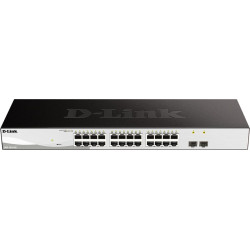 D-Link DGS-1210-26 tīkla pārslēgs Vadīts L2 Gigabit Ethernet (10/100/1000) 1U Melns, Pelēks