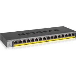 Netgear GS116LP Nepārvaldīts Gigabit Ethernet (10/100/1000) Power over Ethernet (PoE) Melns