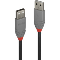 Lindy 1m USB 2.0 Type A to A Cable, Anthra Line