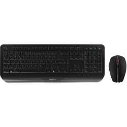 Cherry JD-7000DE-2 tastatūra Pele iekļauta Mājas/Biroja RF Bezvadu QWERTZ Vācu Melns