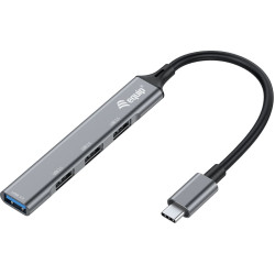 Equip USB-Hub 4-Port 3.1/C->1x3.0/3x2.0   o.Netzteil grau