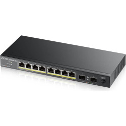 Zyxel GS1100-10HP v2 Nepārvaldīts Gigabit Ethernet (10/100/1000) Power over Ethernet (PoE) Melns