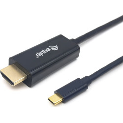 Equip 133411 video kabeļu aksesuārs 1 m USB Veids-C HDMI Type A (Standard) Melns